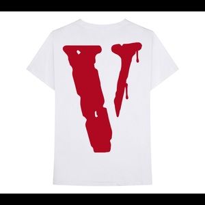 Vlone x City Morgue White Drip T shirt in Large